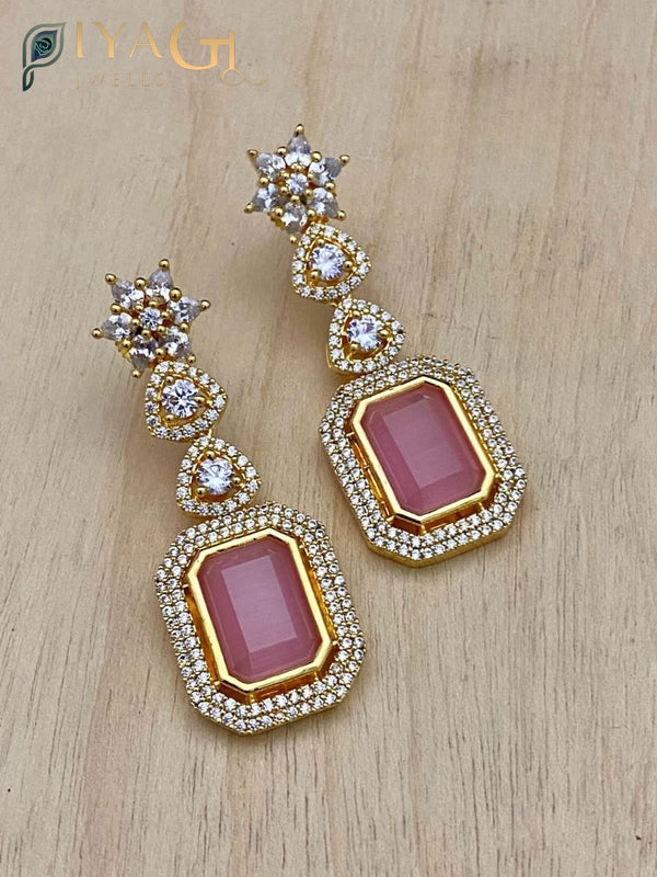 Gold tone chandbali earrings for a glamorous party look - PiyaGuJwells