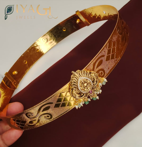 Gold tone Hip Belt for ethnic wear - PiyaGuJwells